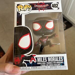 NIB✨ Spiderman Into the Spiderverse Miles Morales Bobble head Funkopop #402